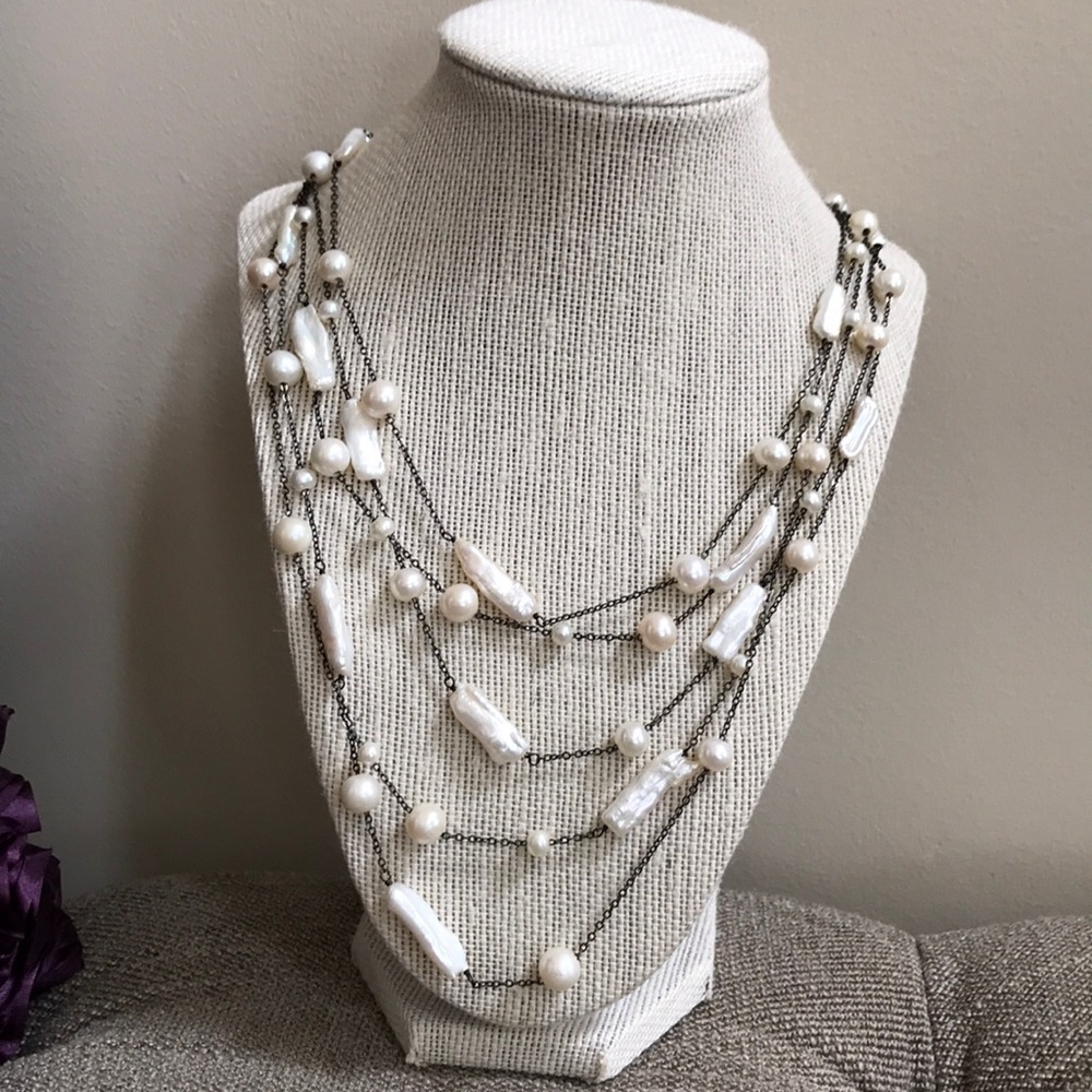 New, Ann Taylor, Fresh Water Pearl Necklace!